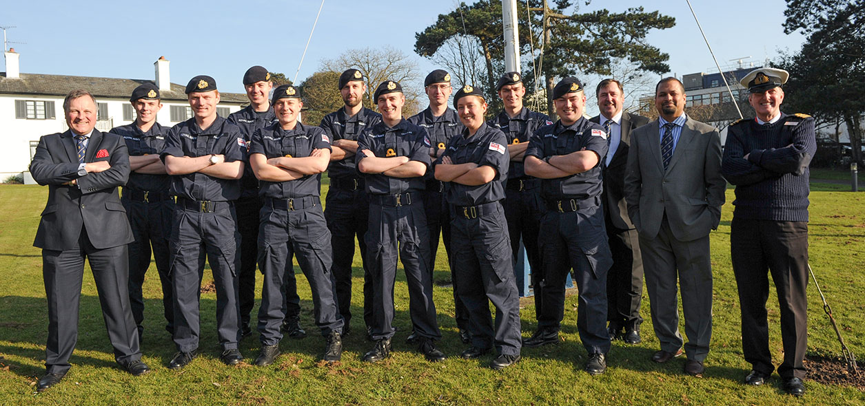 Royal Navy Officers at Warsash