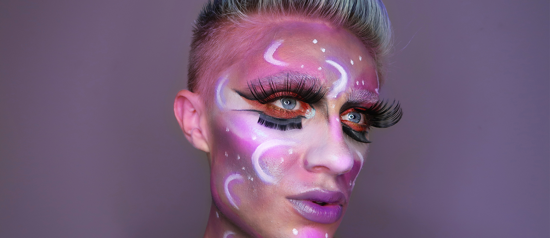 Ryan Payne with his makeup design