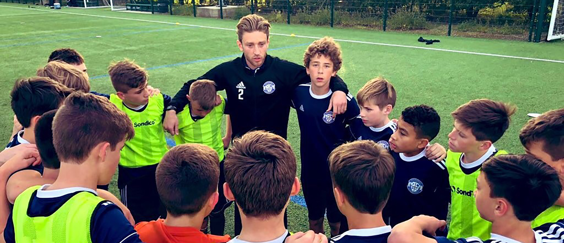 A Football Studies student coaching SALA juniors