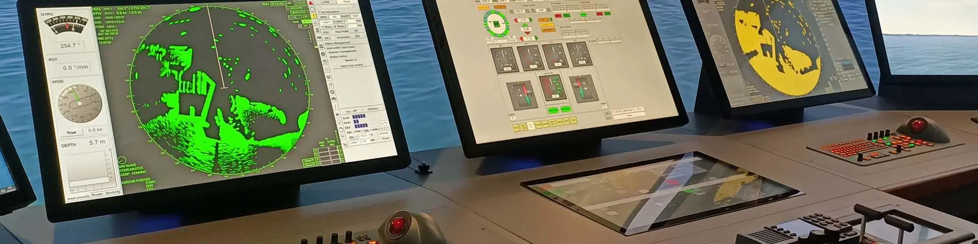 maritime simulator dashboard
