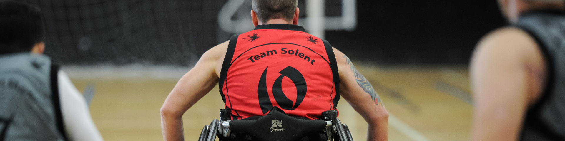 Team Solent Sharks in their team GB match
