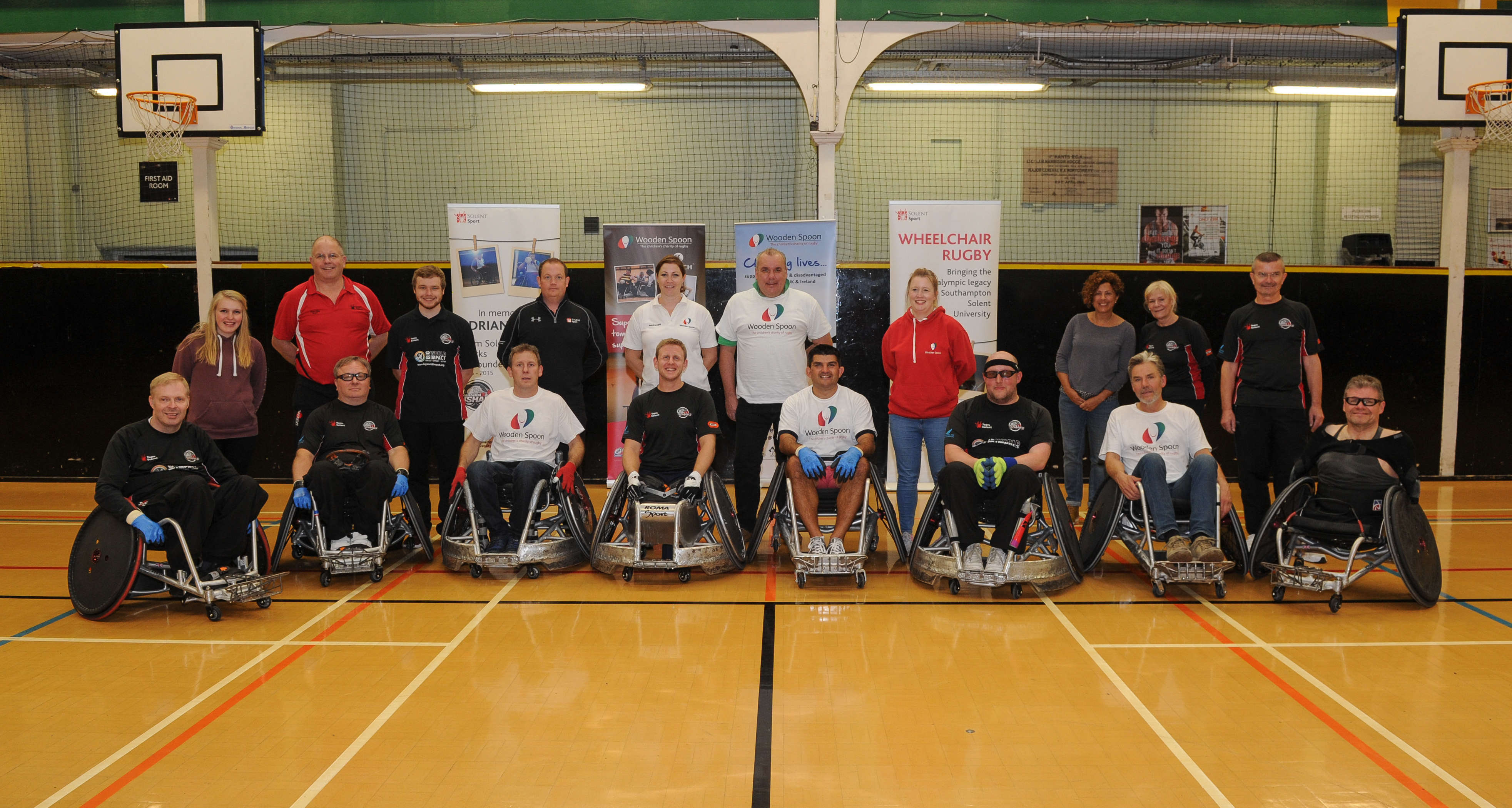 Solent Sharks wheelchair rugby team