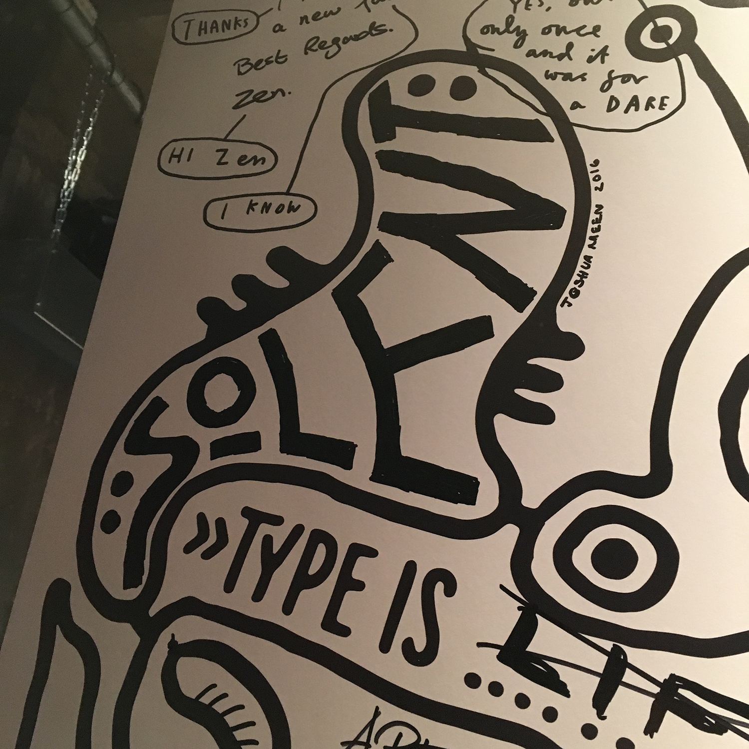 Solent's famous! It was featured on the graphics wall at TYPO Berlin.