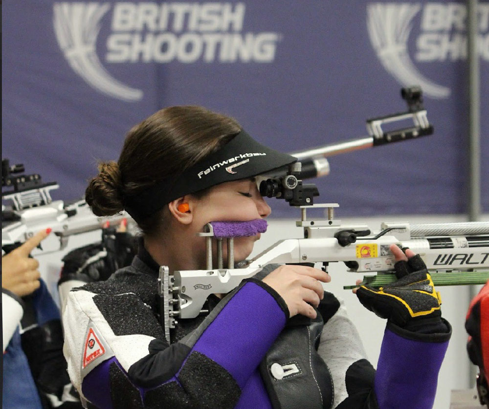 Sophie Signorelli shooting competitively