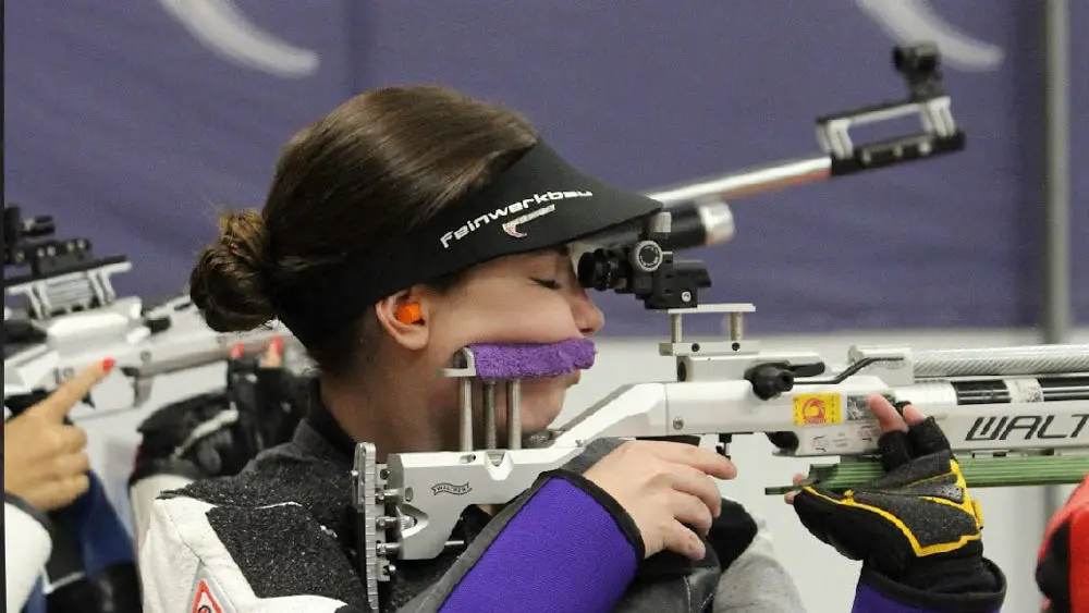 Sophie Signorelli shooting competitively