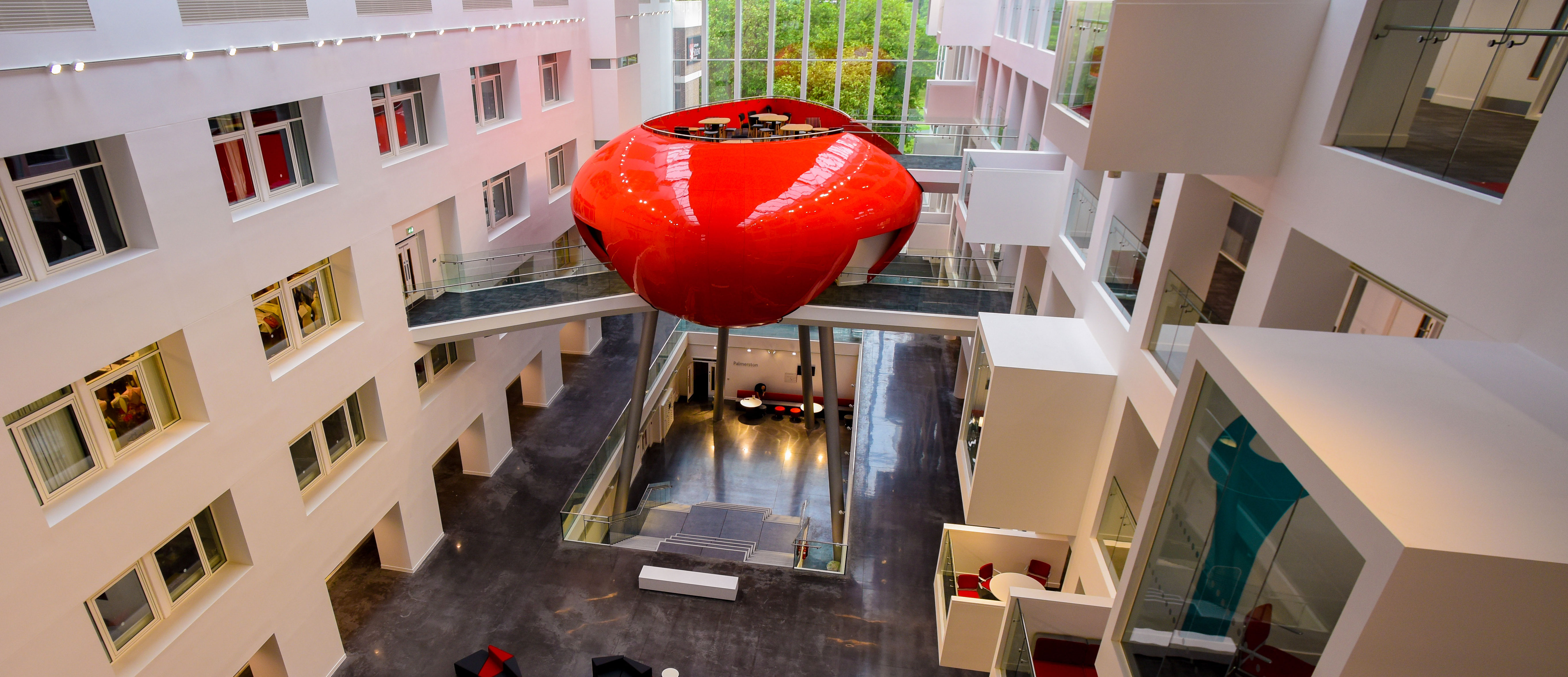 The pod in the Spark building 
