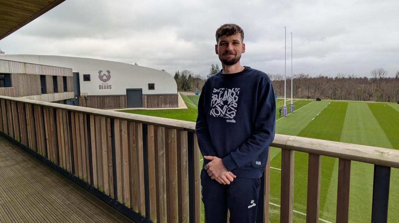 Sports and Exercise Therapy student, Stan Wright, on placement at the Bristol Bears