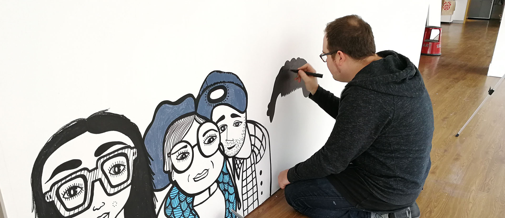 Kev Munday drawing