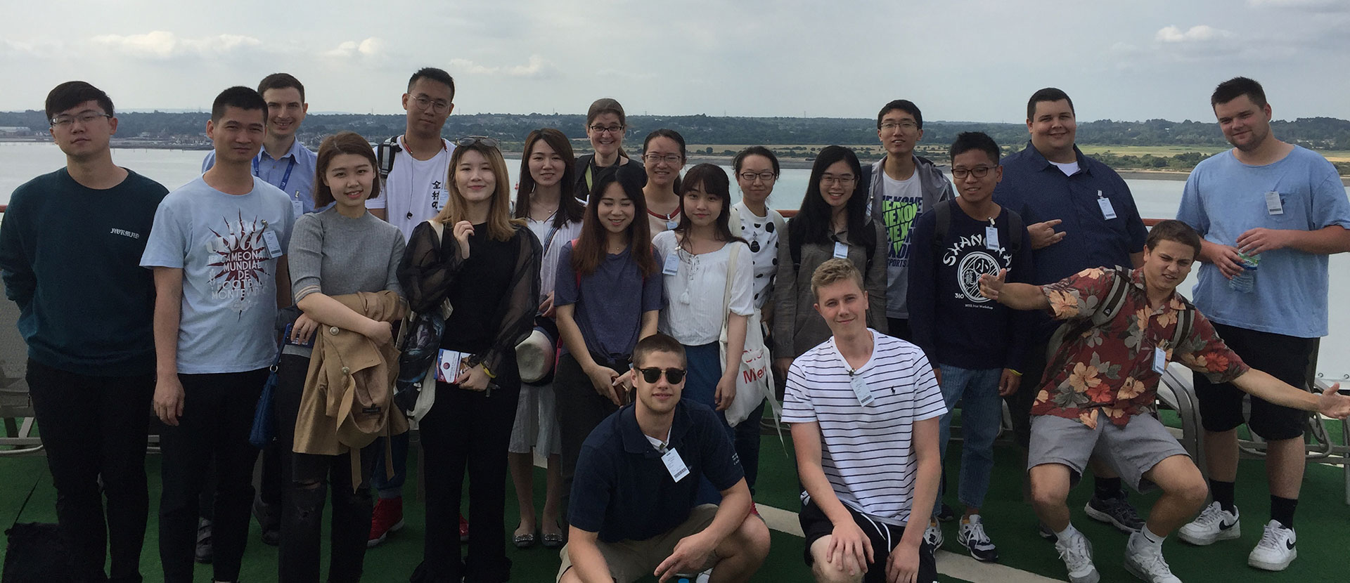 Summer school students on board Ventura