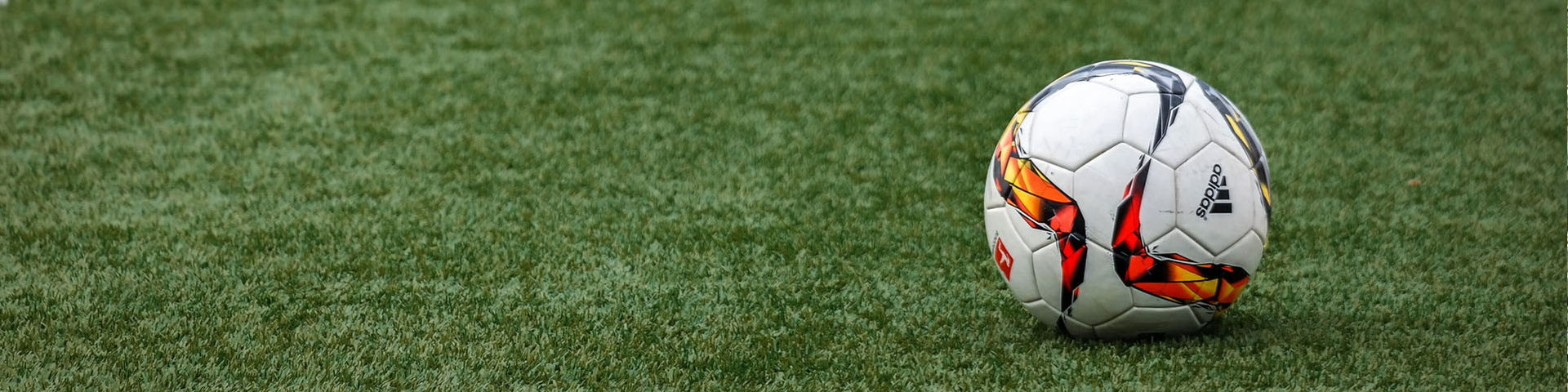 A football on a pitch