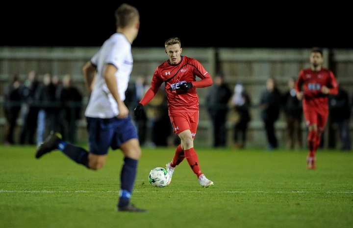 Team Solent Football Club playing a match