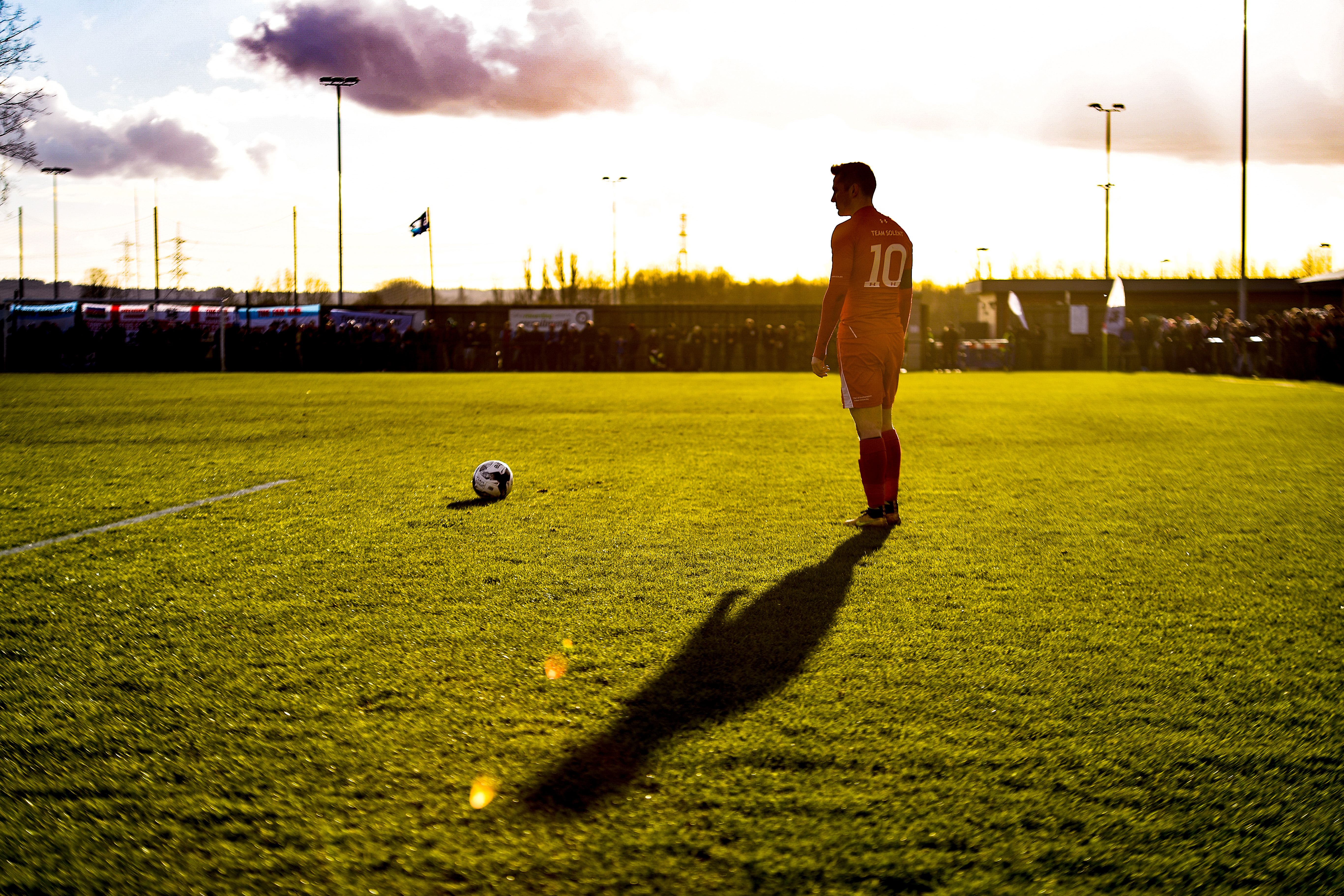 Jesse Waller-Lassen about to take a penalty