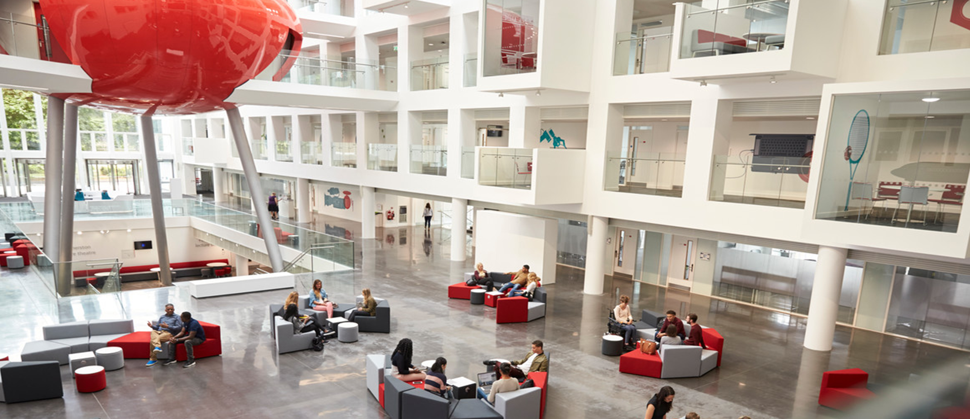 The pod in the Spark atrium