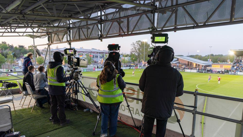 Solent students broadcast the match