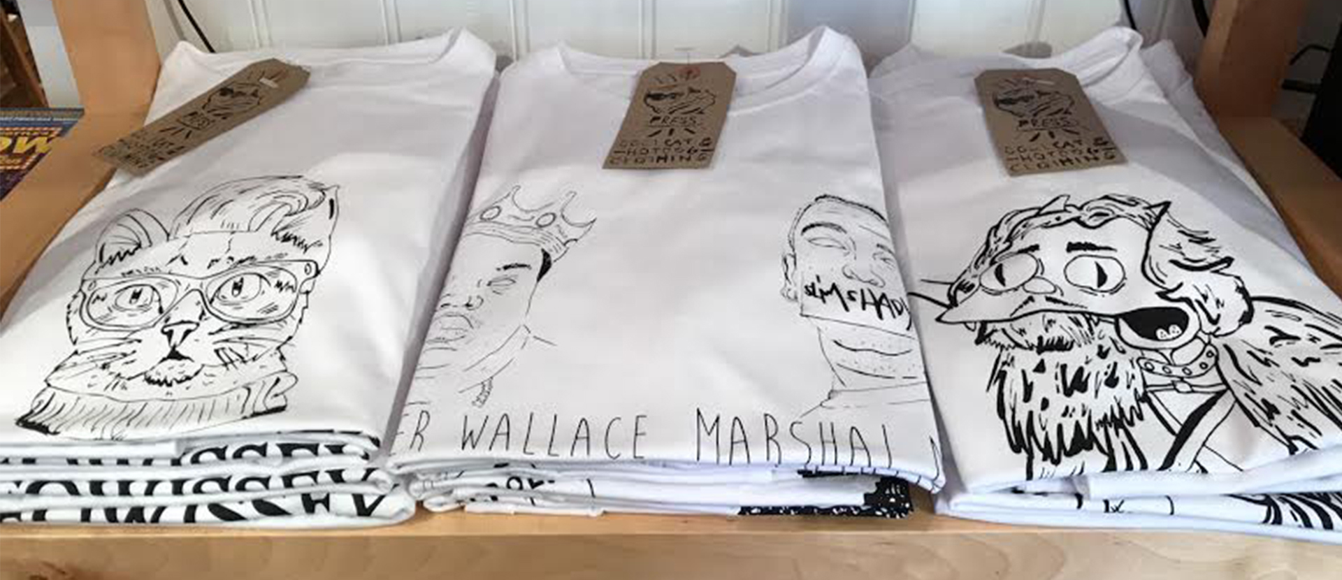 T-shirt designs by Fern