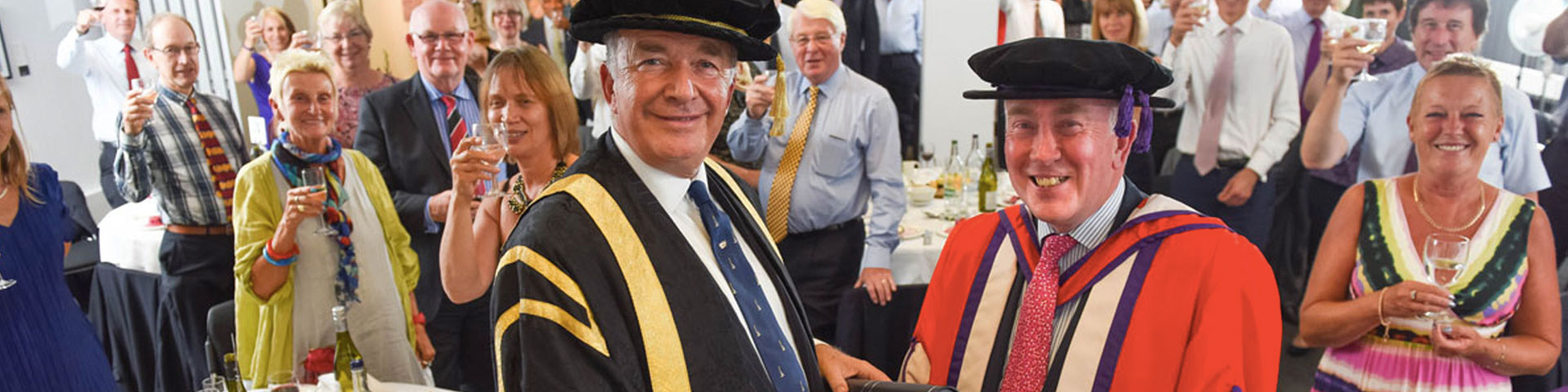 Professor Van Gore (right) with Admiral Lord West