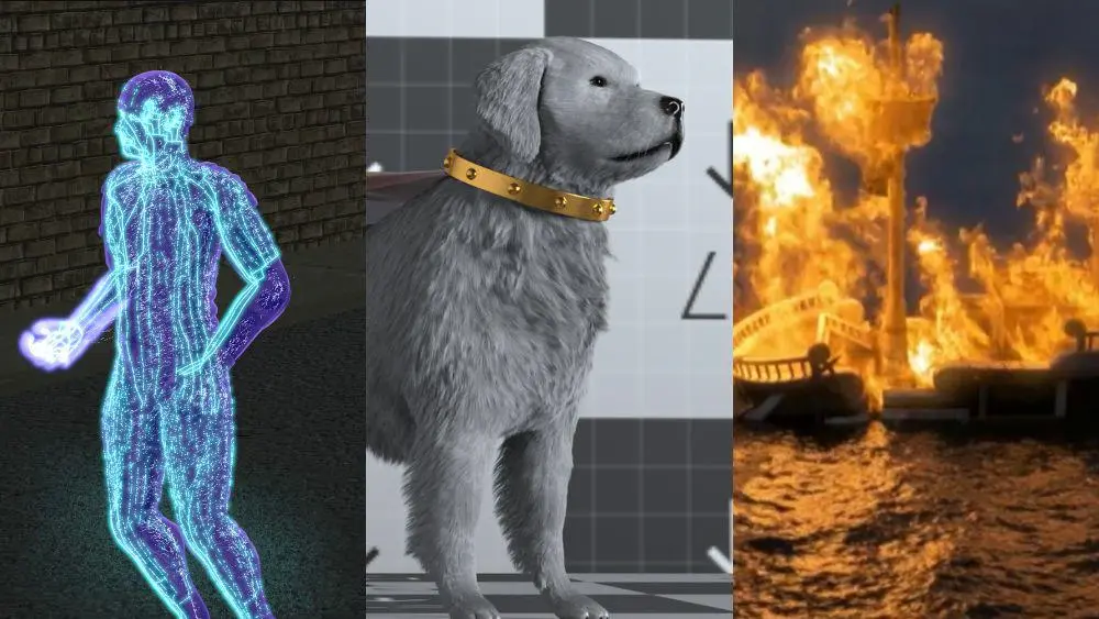 CGI and Visual Effects student work banner