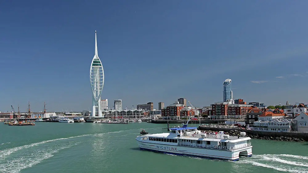 Wightlink FastCat on the Solent 