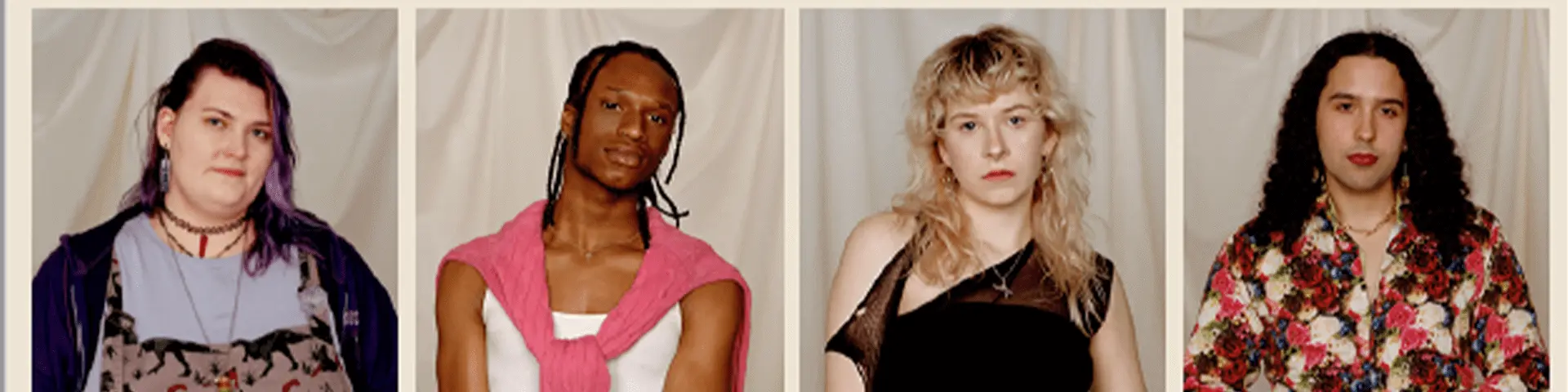 Four portraits of students.