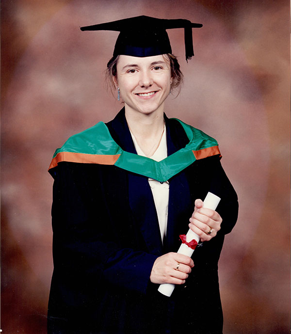 Solent alum, Jennifer Williams on her graduation day