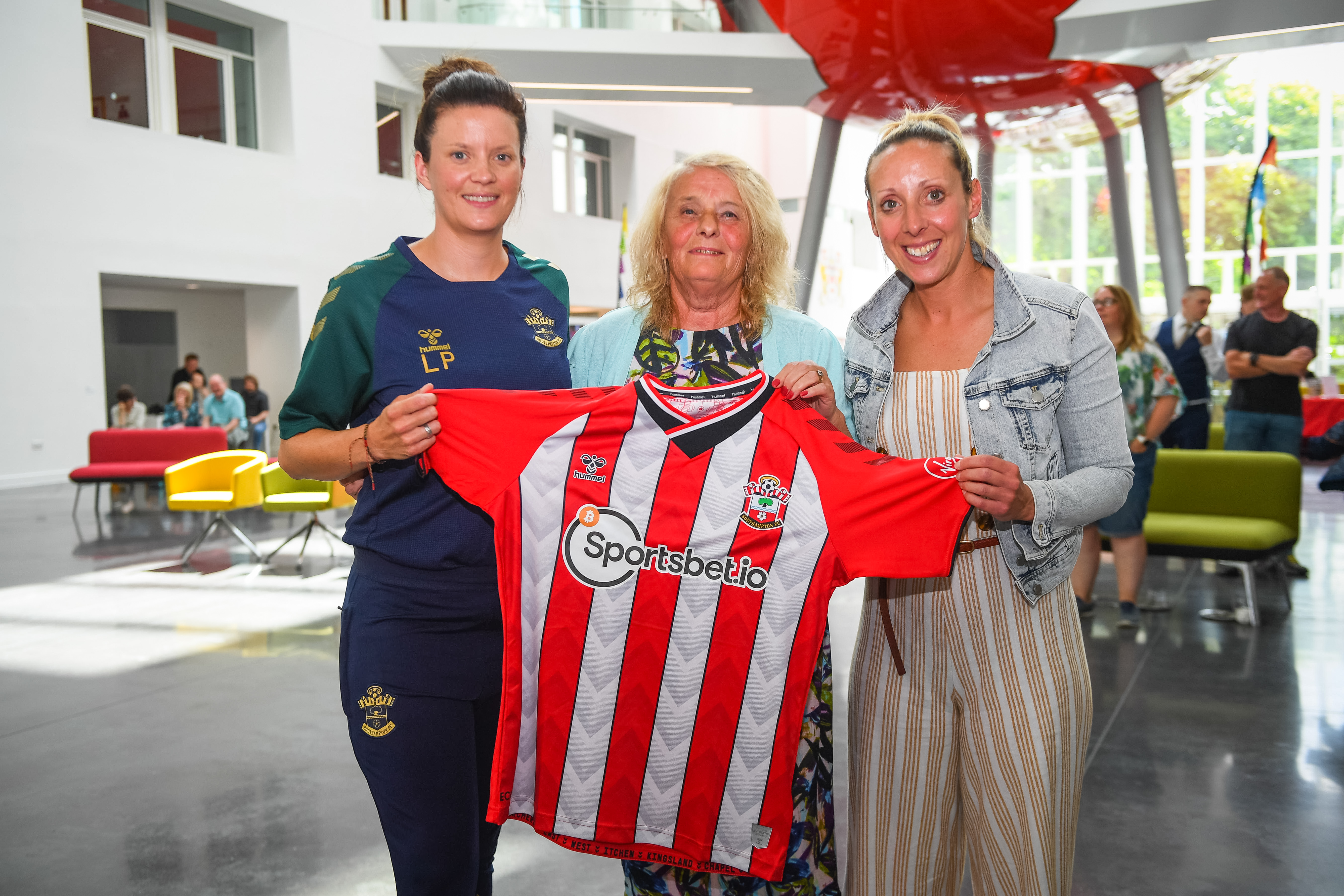 Lauren Phillips, Southampton Women's First Team coach and Shelly Provan who is the former Southampton Women's captain