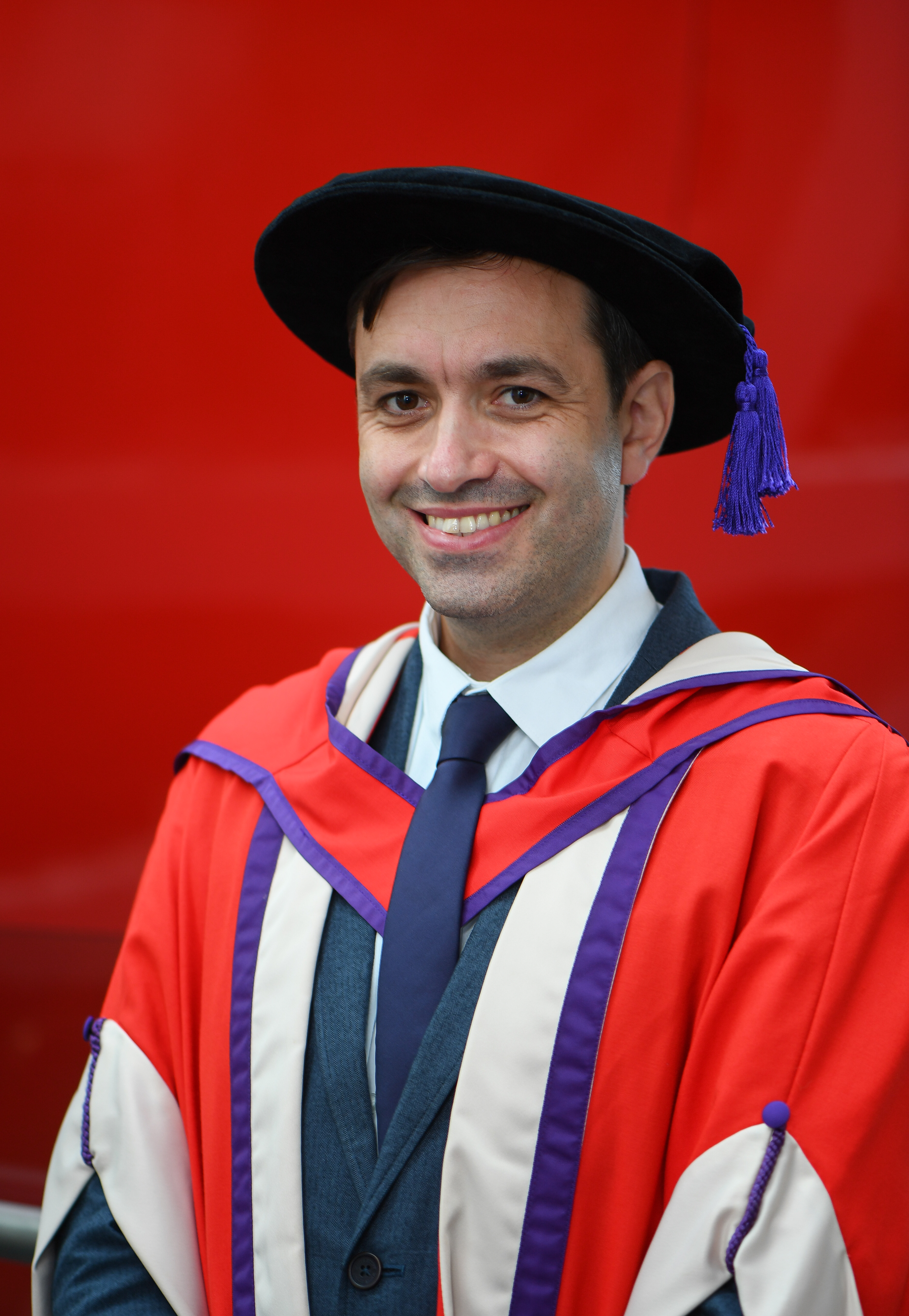 Michael Burton in his Honorary Doctorate gown