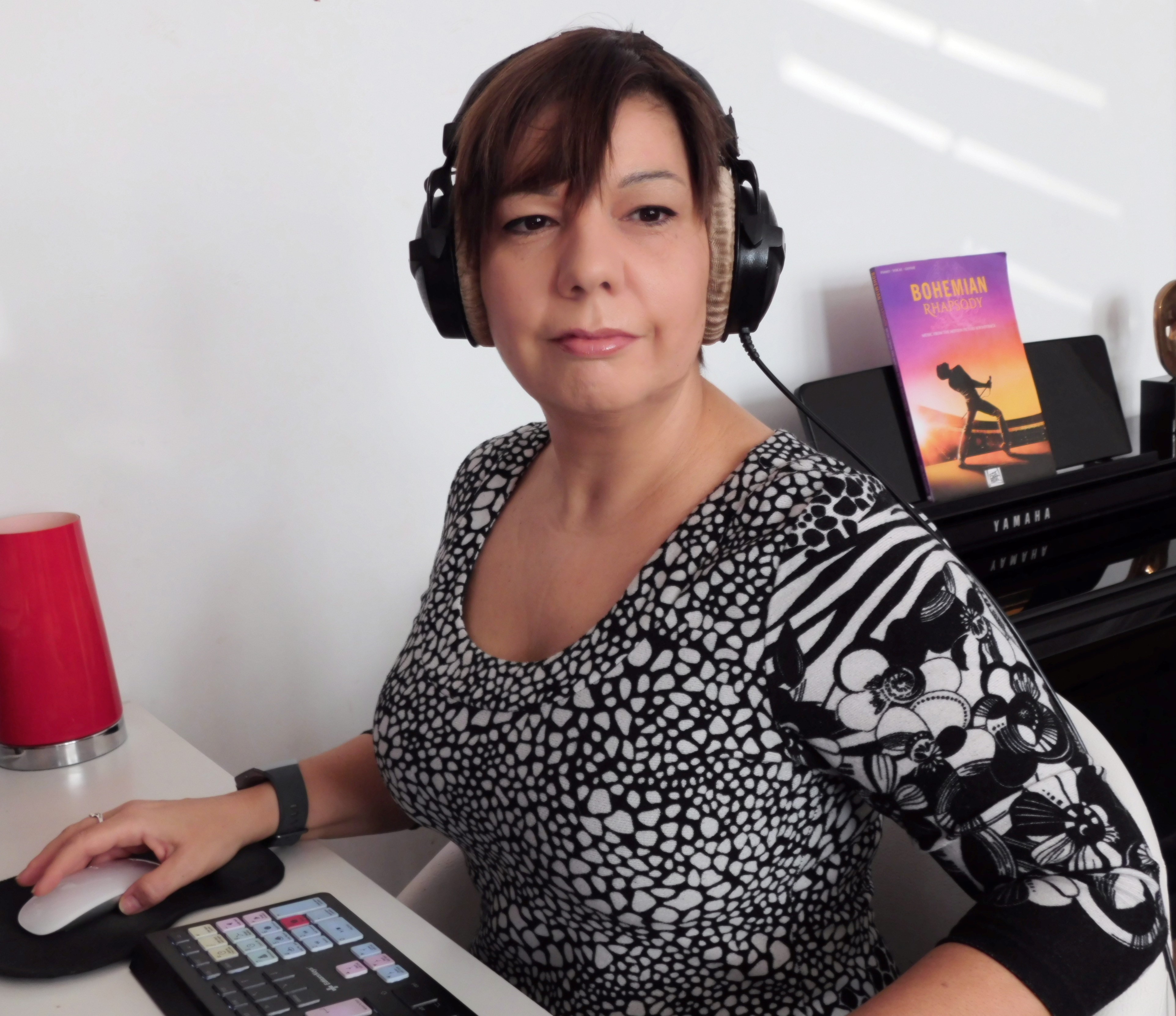 Nina Hartstone at work editing