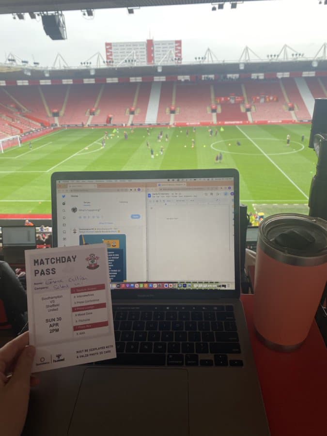 Southampton FC matchday pass at St Mary's Stadium