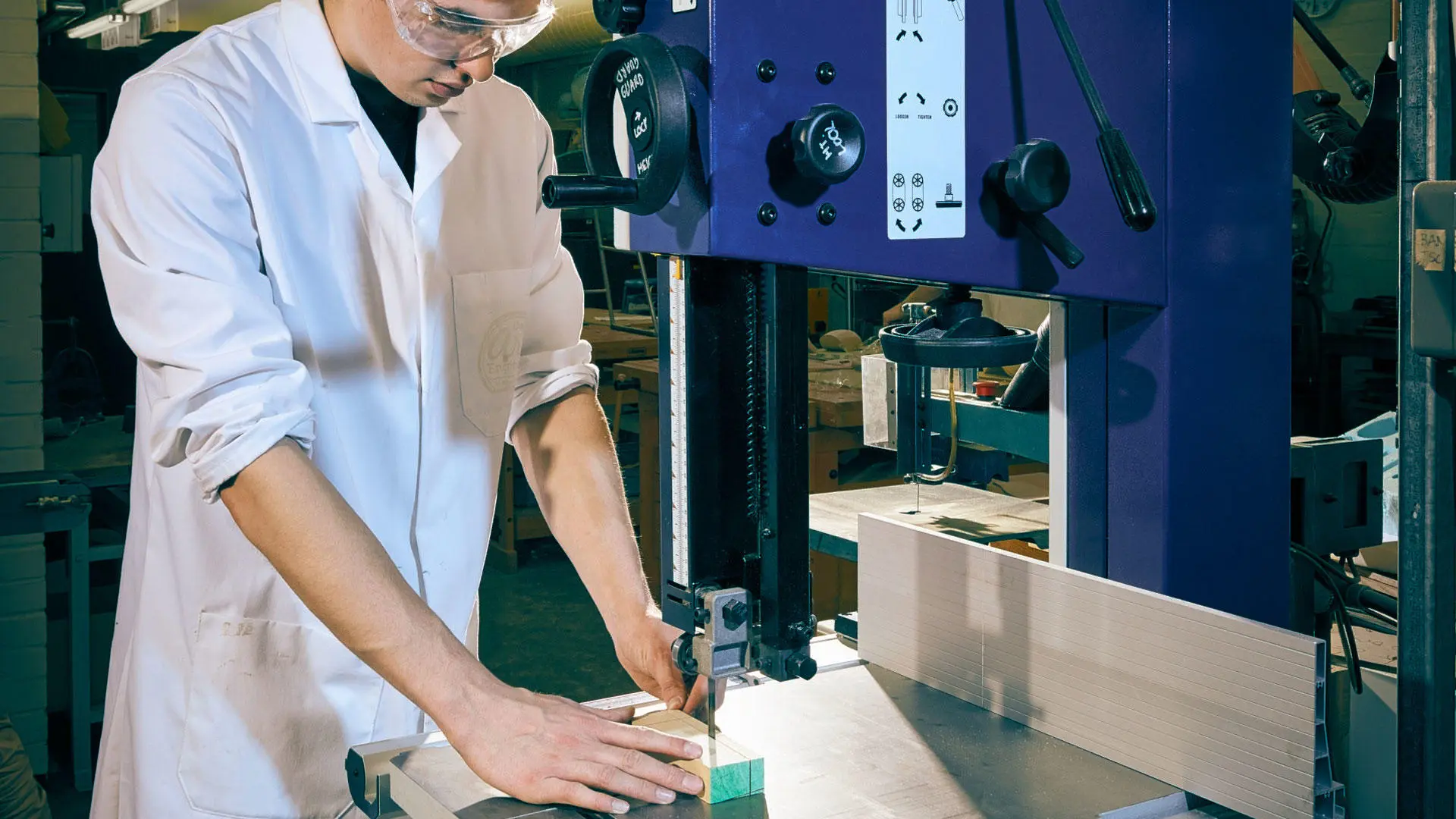 A student in the 3D modelling workshop