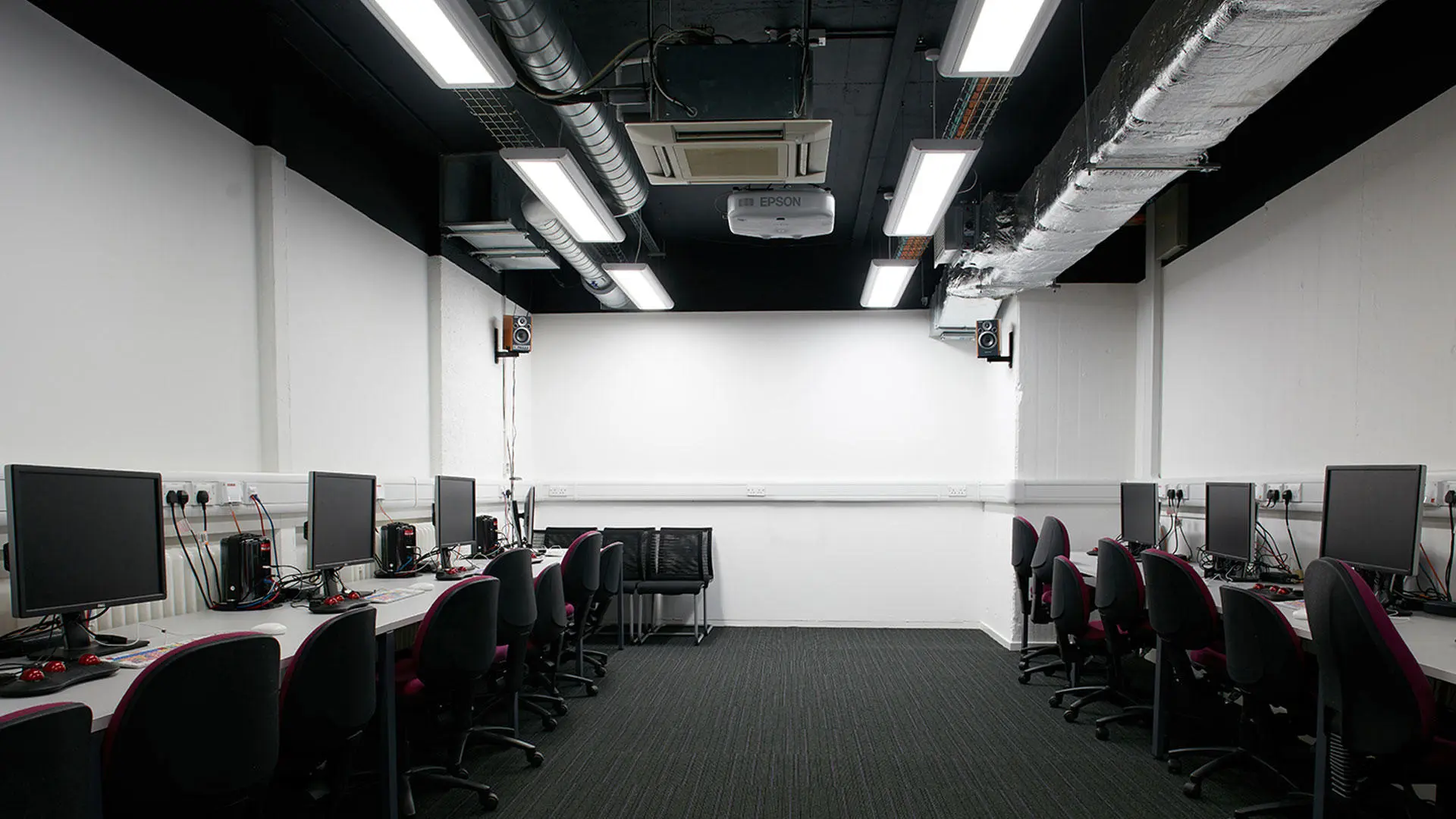 One of the editing rooms