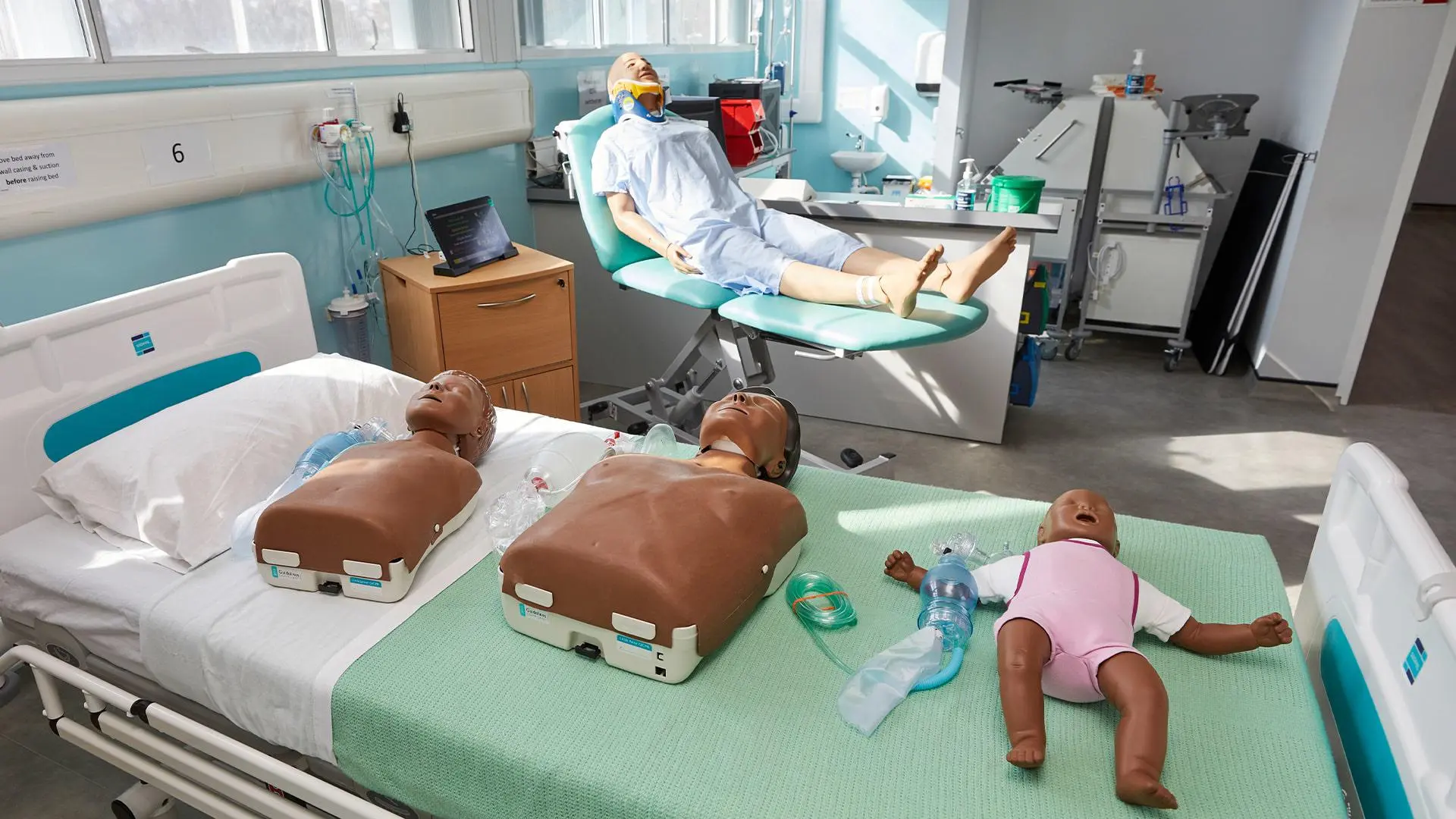 A variety of simulation patients