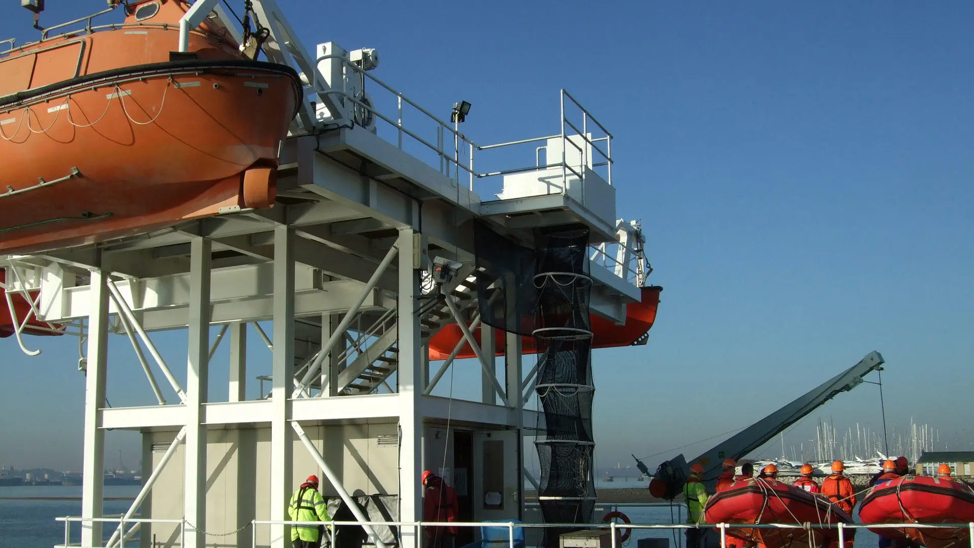 The pier at the Warsash campus
