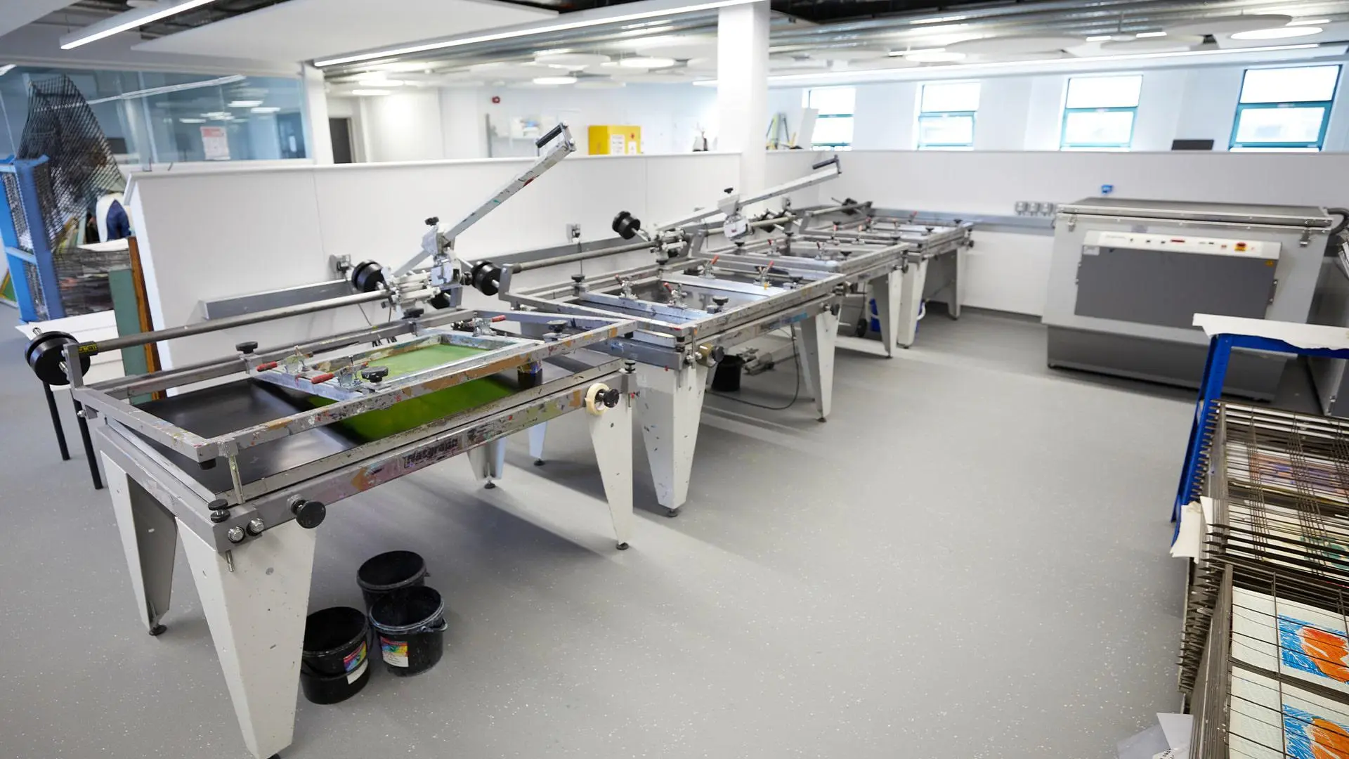 Screen printing machines