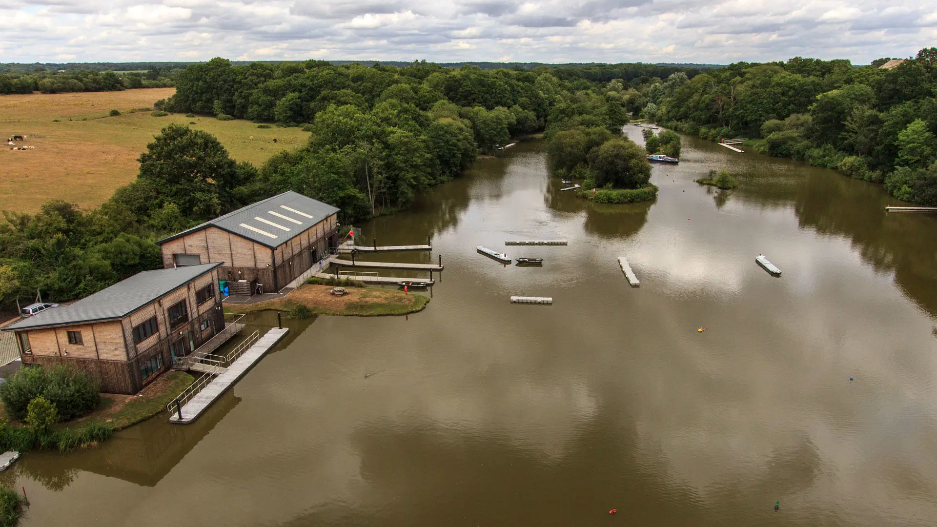 Aerial shot of the ship handling centre