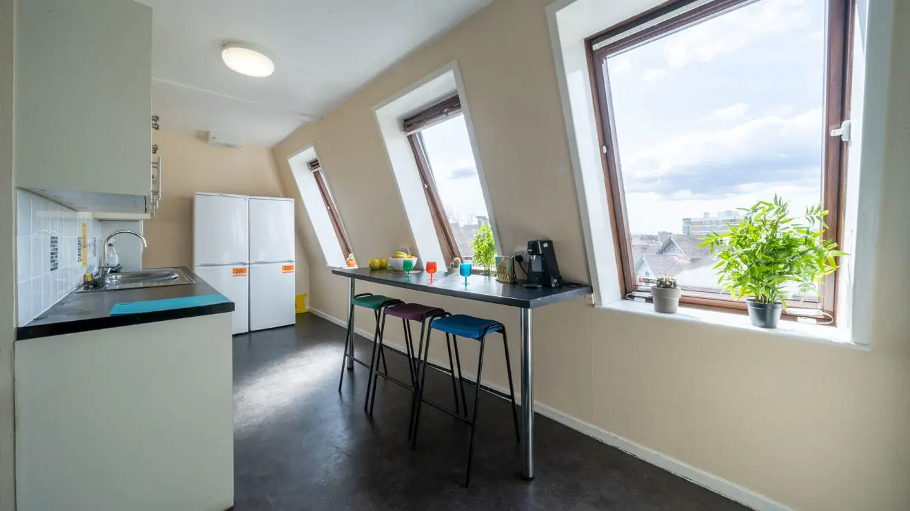 A shared kitchen in Chantry residence