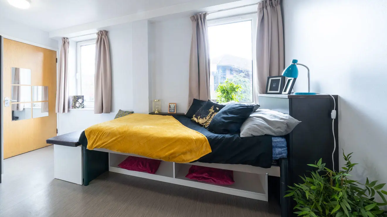 A student room in Chantry residence