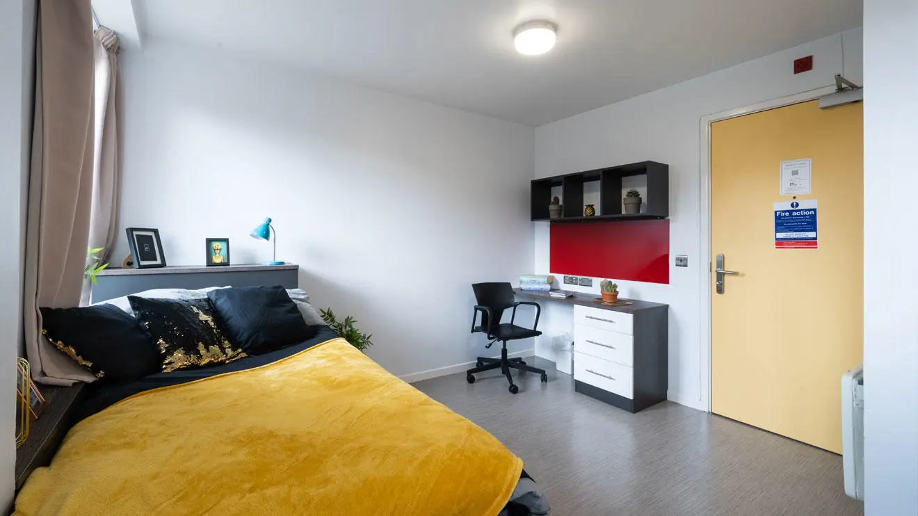 A student room in Chantry residence