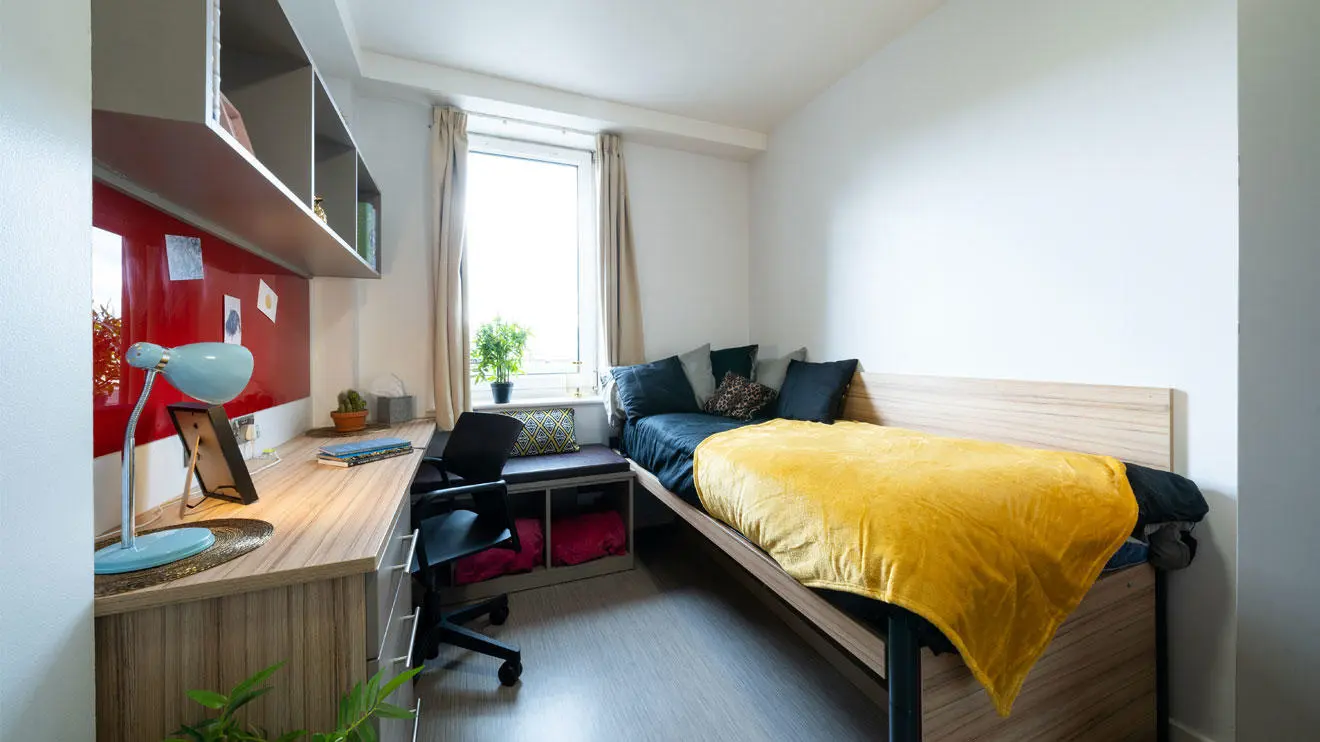 A student room in Chantry residence