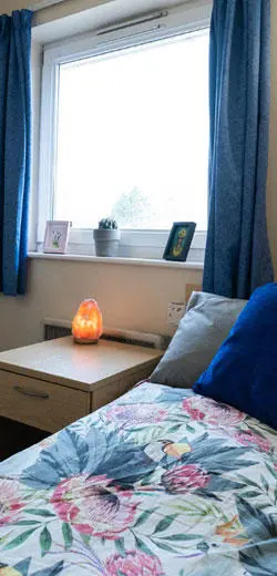 A student room in David Moxon residence