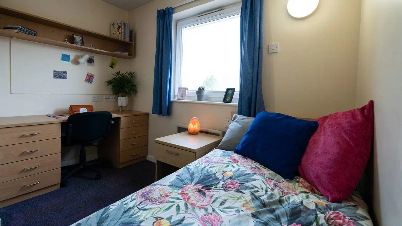 Student room in David Moxon residence