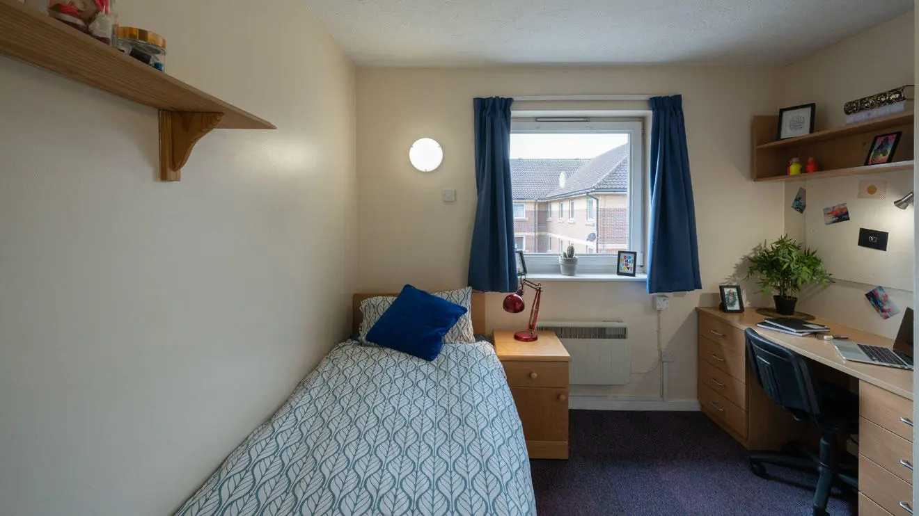 Student room in David Moxon residence