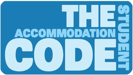 The Student Accommodation Code logo in blue