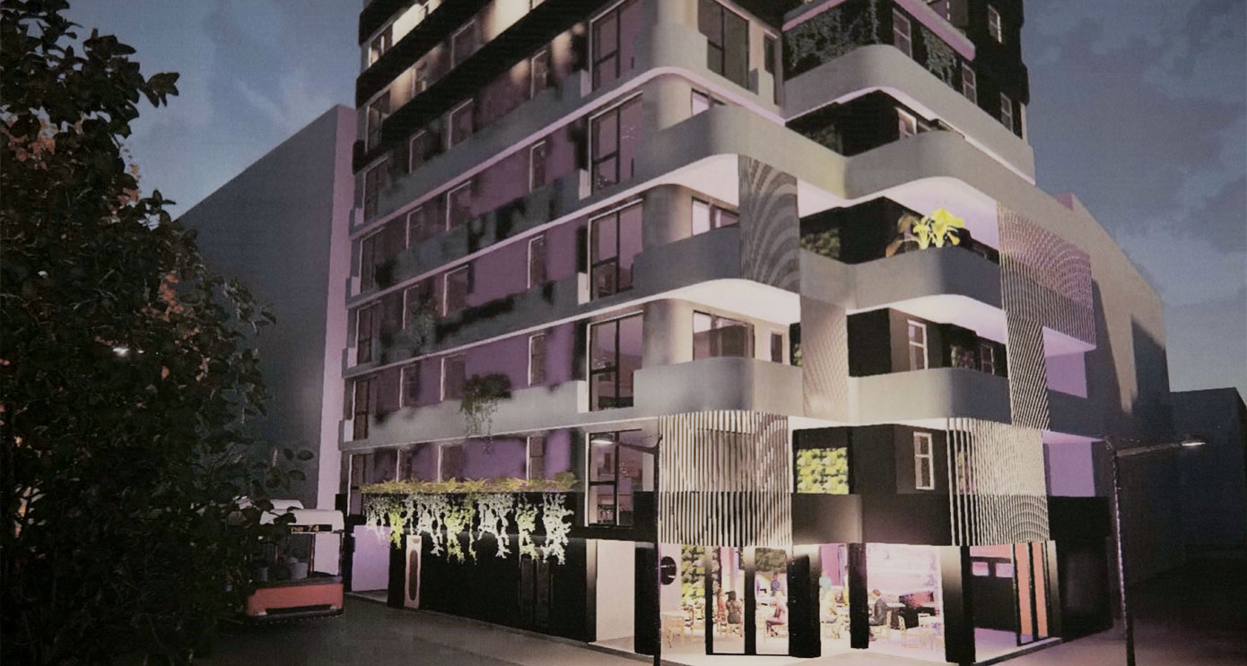 Student work - 3D render of a building