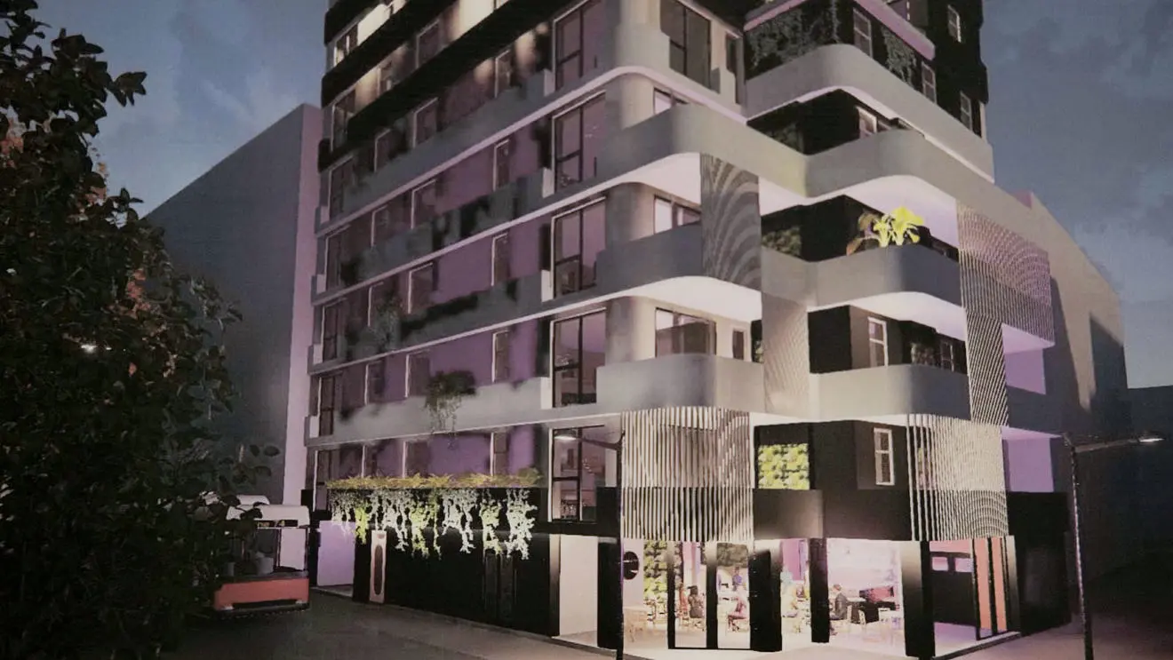 Student work - 3D render of a building