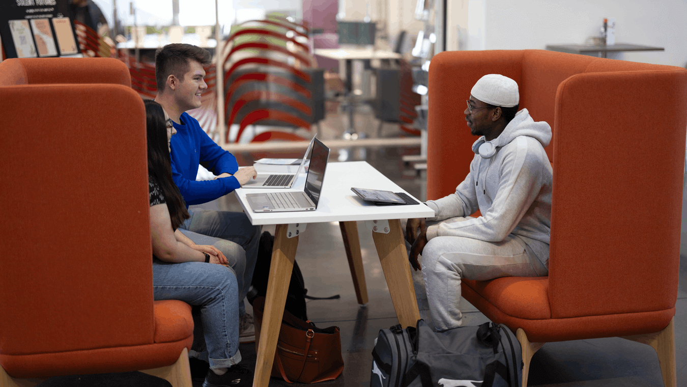 Students studying in the spark
