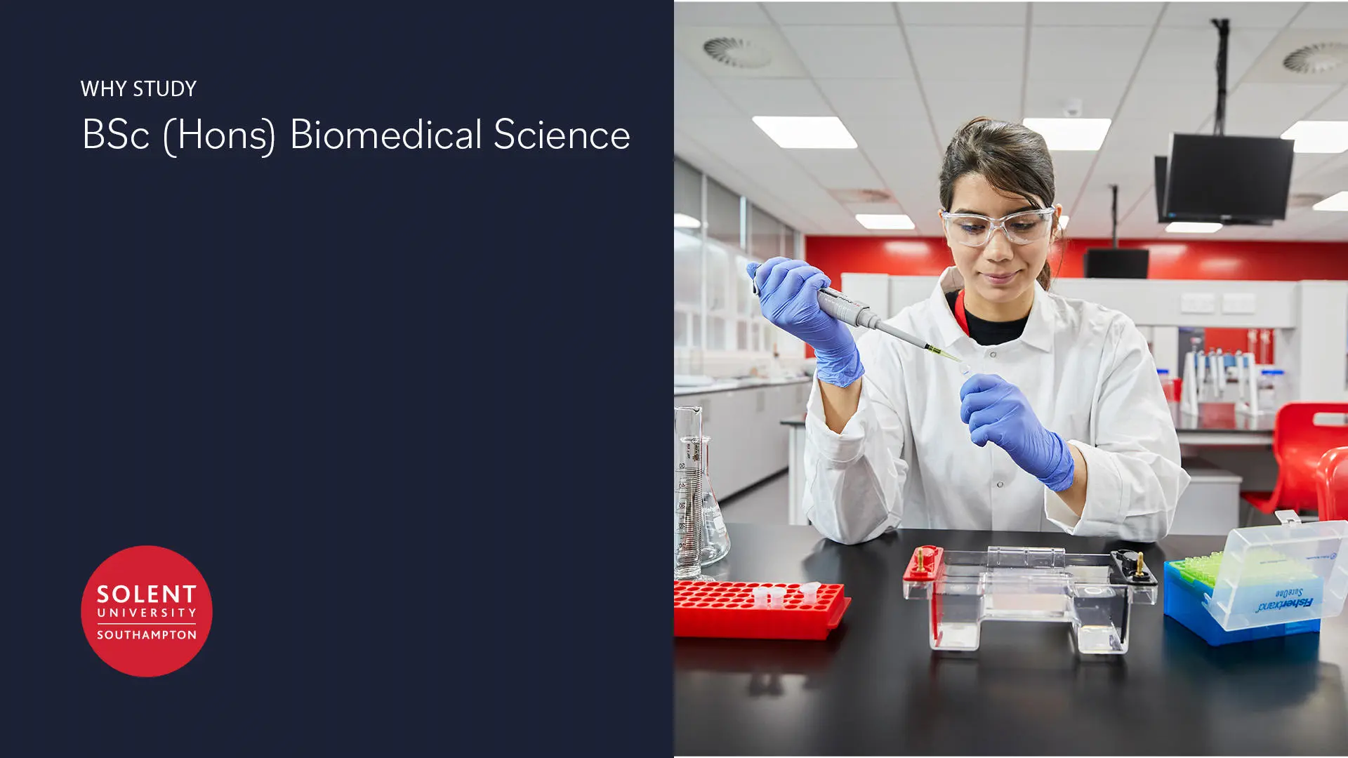 Image reads Why study BSc (Hons) Biomedical Science