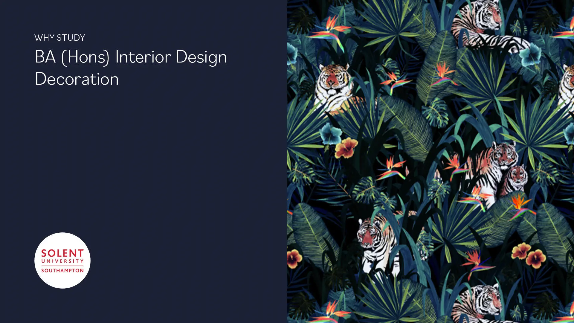 Image reads, why study BA (Hons) Interior Design Decoration