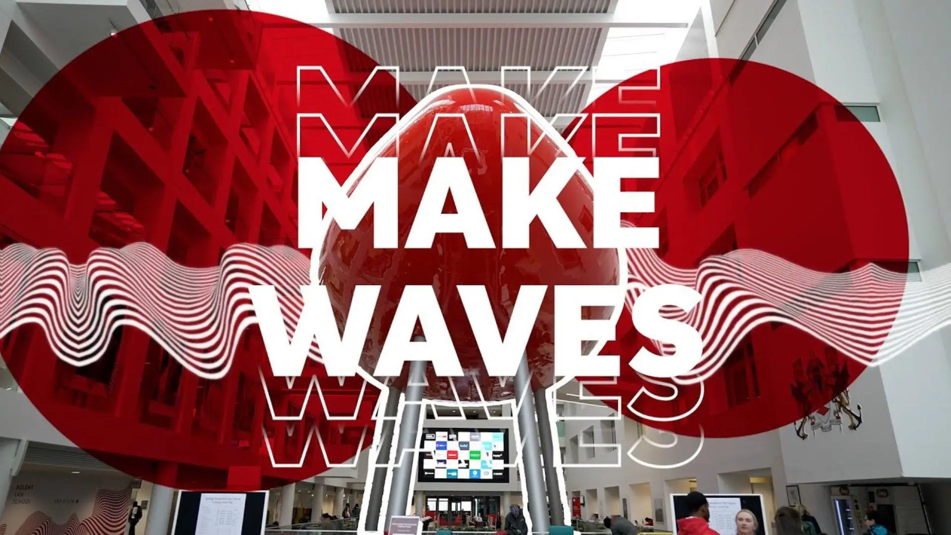 Make Waves text over the Pod