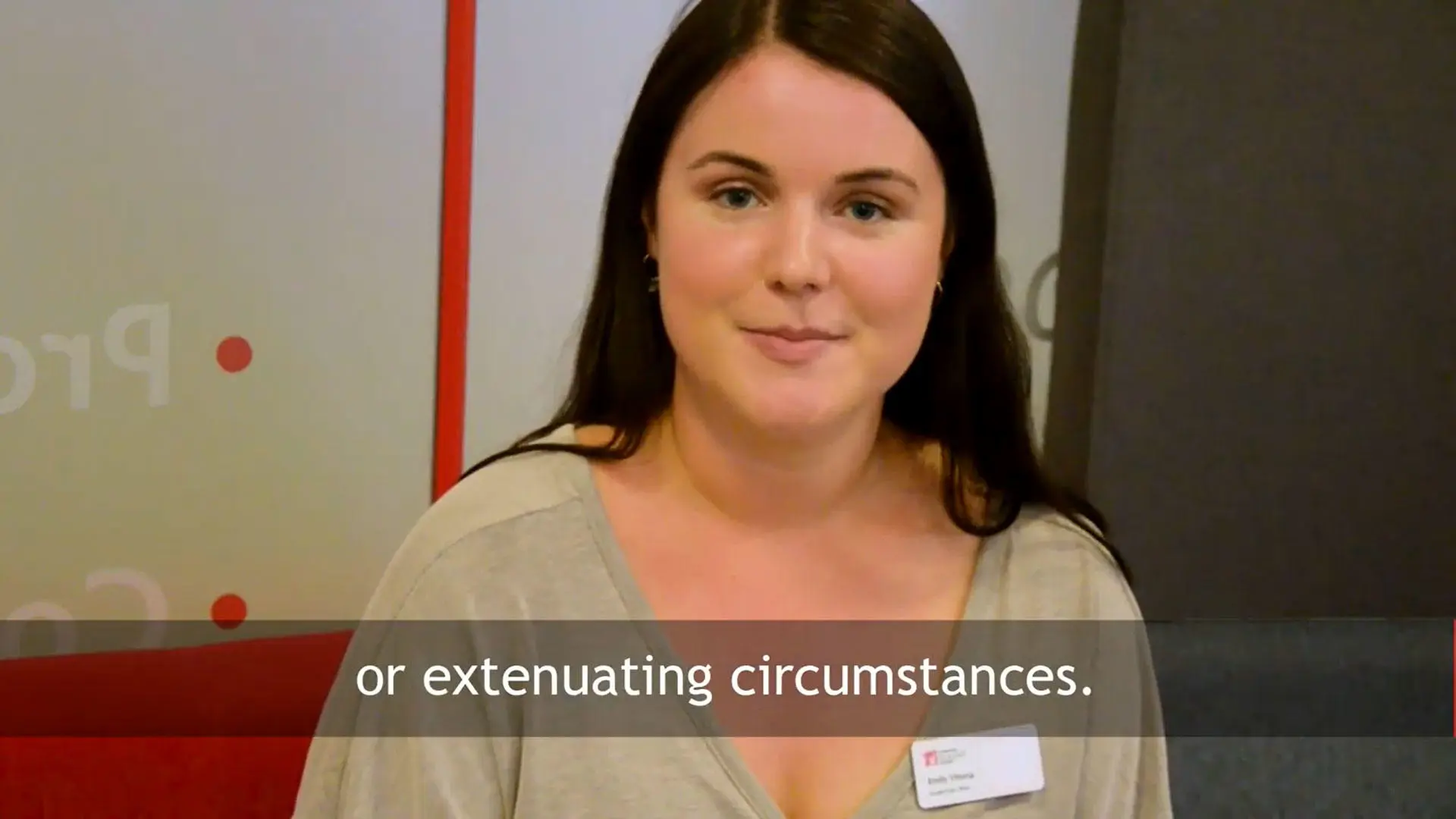 A member of the student hub team talking to the camera