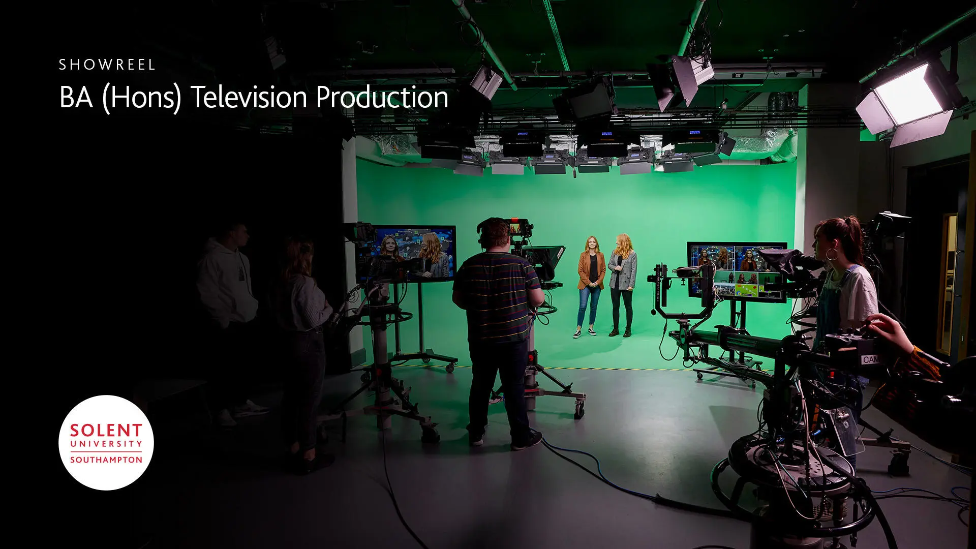 Image reads 'Showreel BA (Hons) Television Production' 